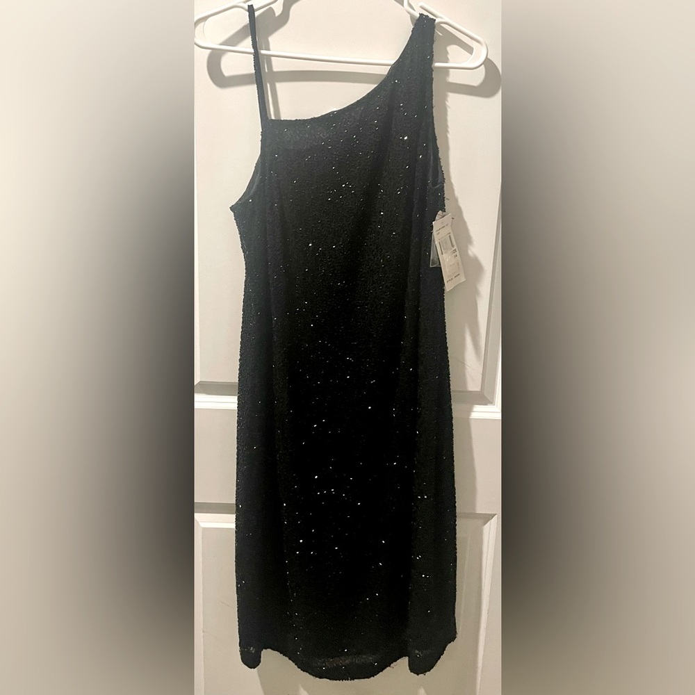 Beautiful beaded black cocktail dress size 14